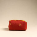  Red Handmade Cotton Toiletry Pouch 