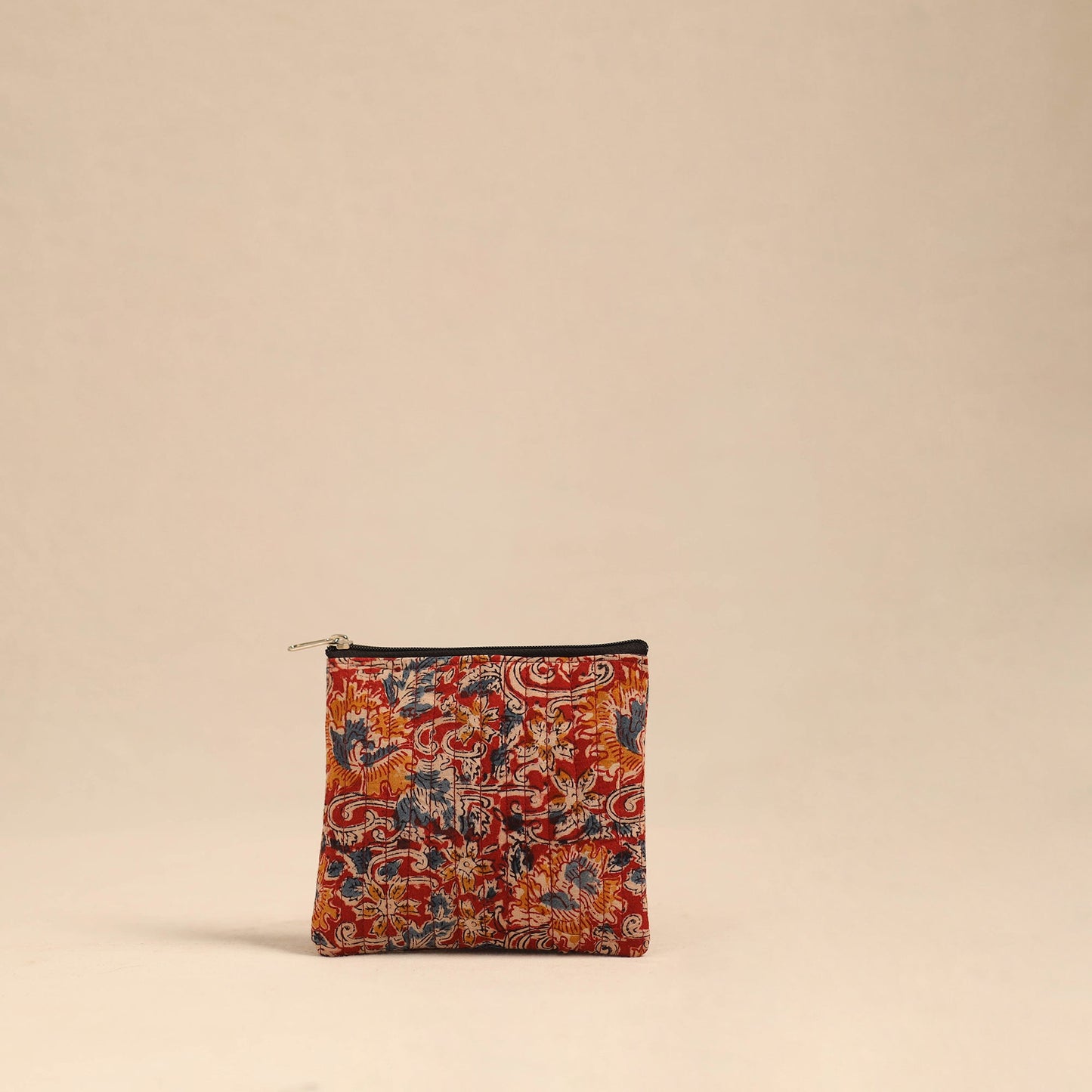 Buy Red Handmade Cotton Utility Pouches (Set of 3)