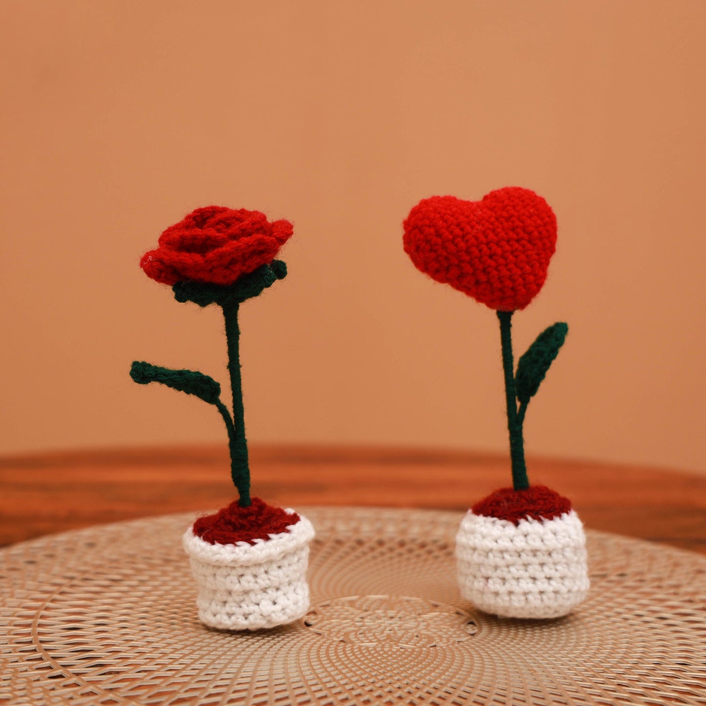 Handmade crochet flower pots (set of 2) 22 - handcrafted
