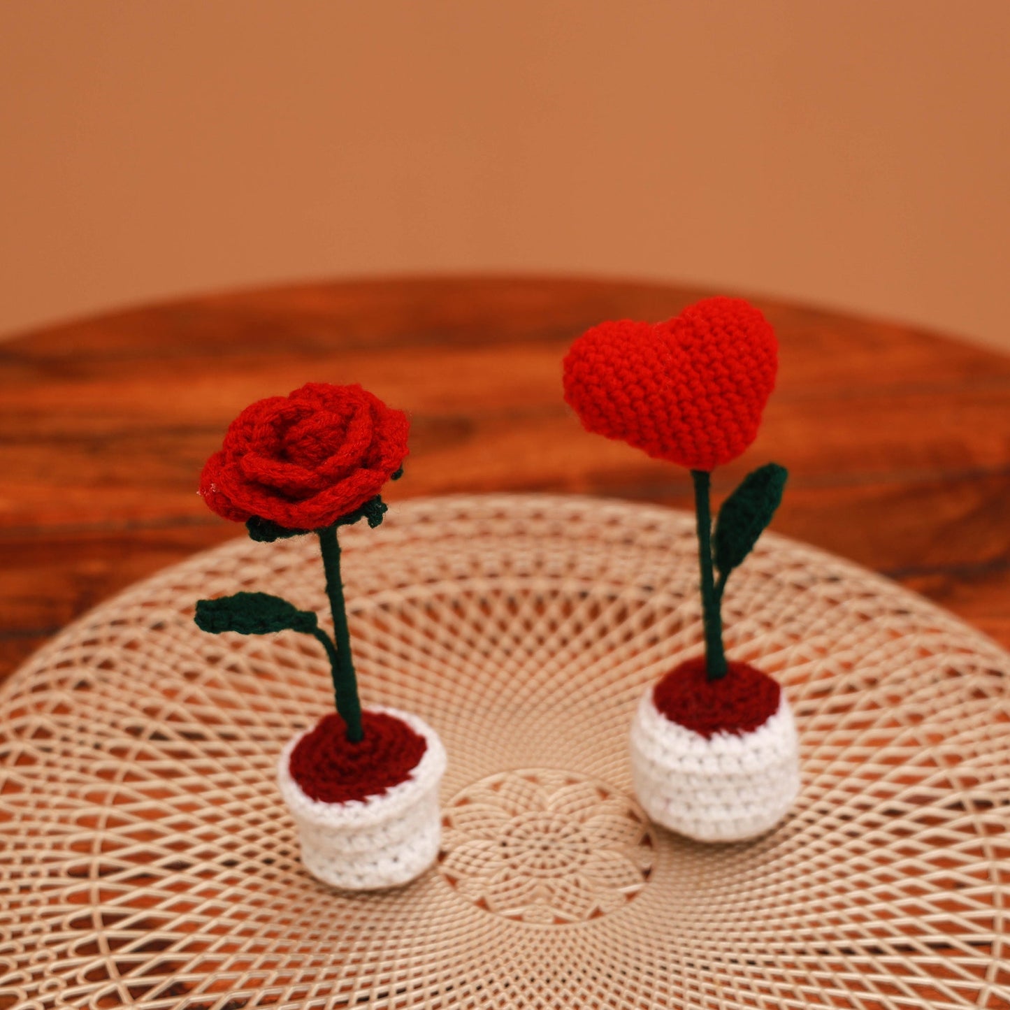 Handmade crochet flower pots (set of 2) 22 - handcrafted