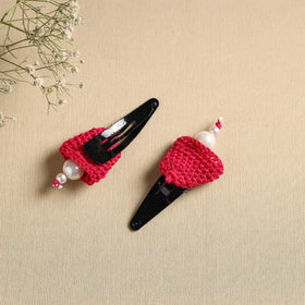  Handmade Crochet Tik-Tak Hair Clip (set of 2) 20 