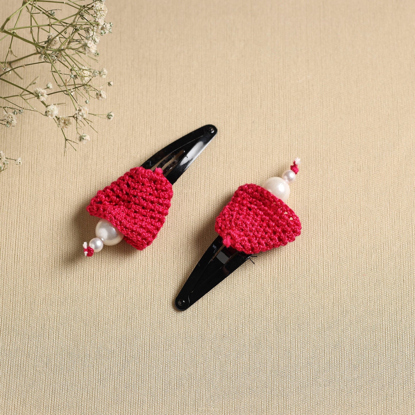  Handmade Crochet Tik-Tak Hair Clip (set of 2) 20 