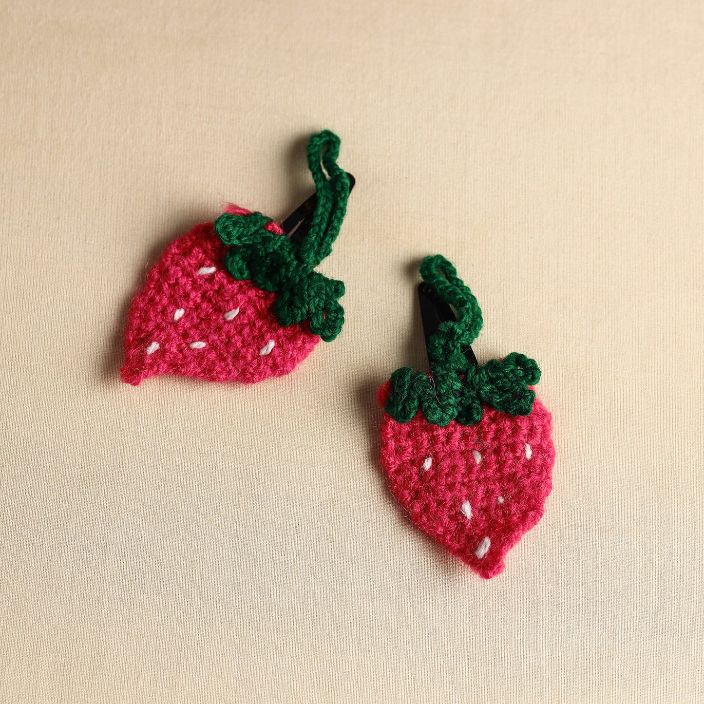  Handmade Crochet Tik-Tak Hair Clip (set of 2) 