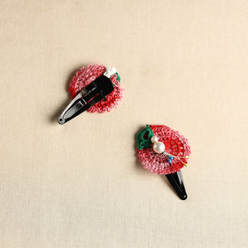  Handmade Crochet Tik-Tak Hair Clip (set of 2) 