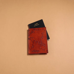 Handmade embossed leather passport cover 13 - handcrafted