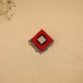 Handmade fabart ghungroo work hair clip 08 - handcrafted