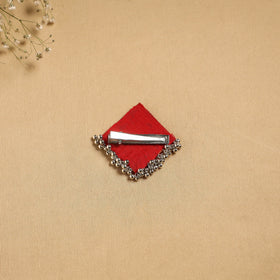 Handmade fabart ghungroo work hair clip 08 - handcrafted
