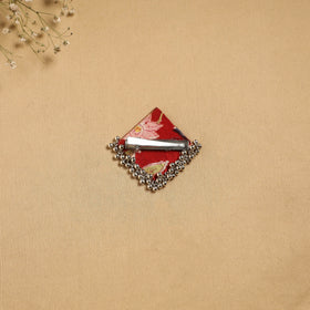 Handmade fabart ghungroo work hair clip 26 - handcrafted