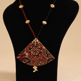 Red - handmade fabart pendant necklace 18 - handcrafted