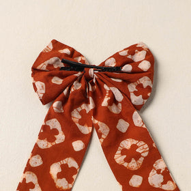 Red Handmade Fabric Bow Hair Clip