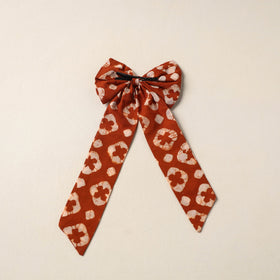 Red Handmade Fabric Bow Hair Clip