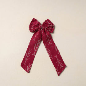 Red Handmade Fabric Bow Hair Clip