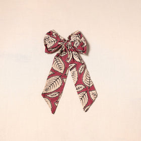 Red - handmade fabric bow hair clip 24 - handcrafted