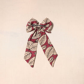 Red - handmade fabric bow hair clip 24 - handcrafted