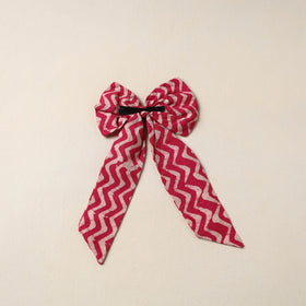 Red Handmade Fabric Bow Hair Clip