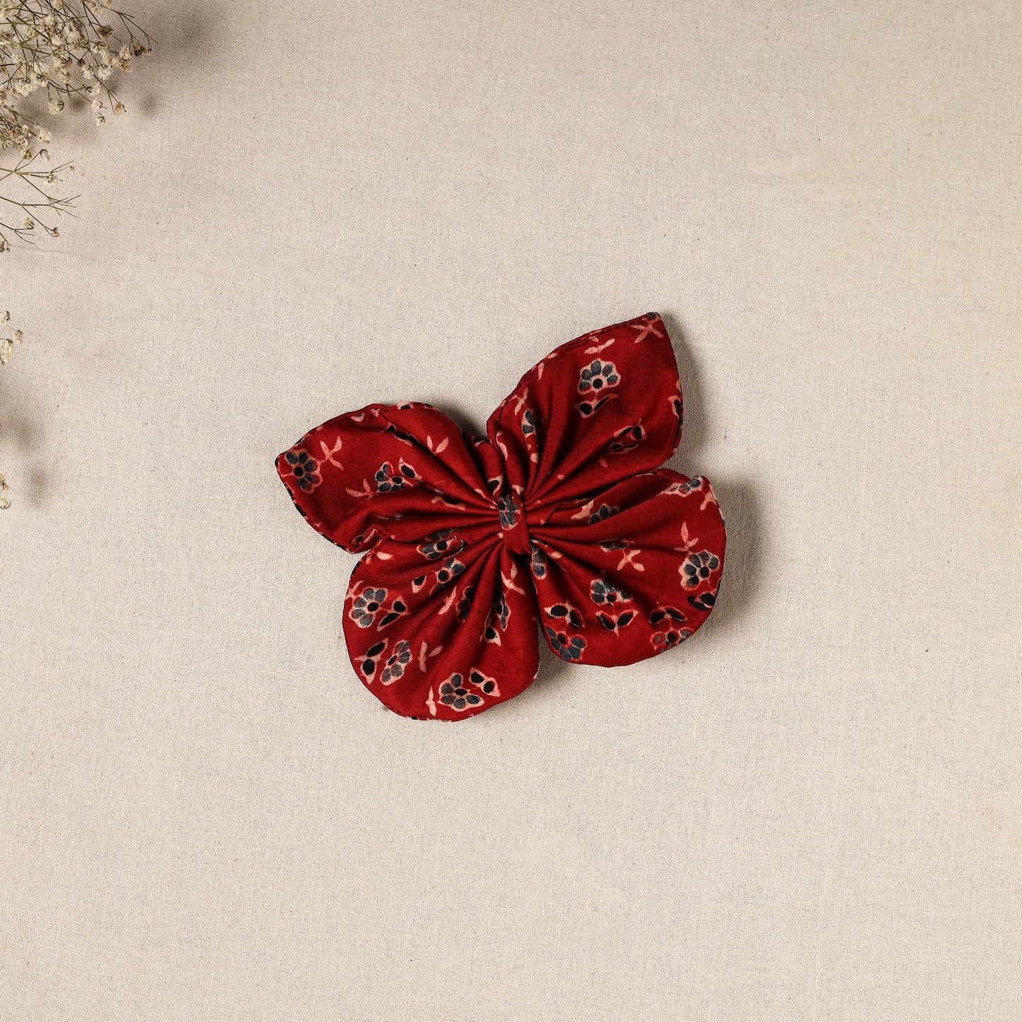  Handmade Fabric Butterfly Hair Clip 