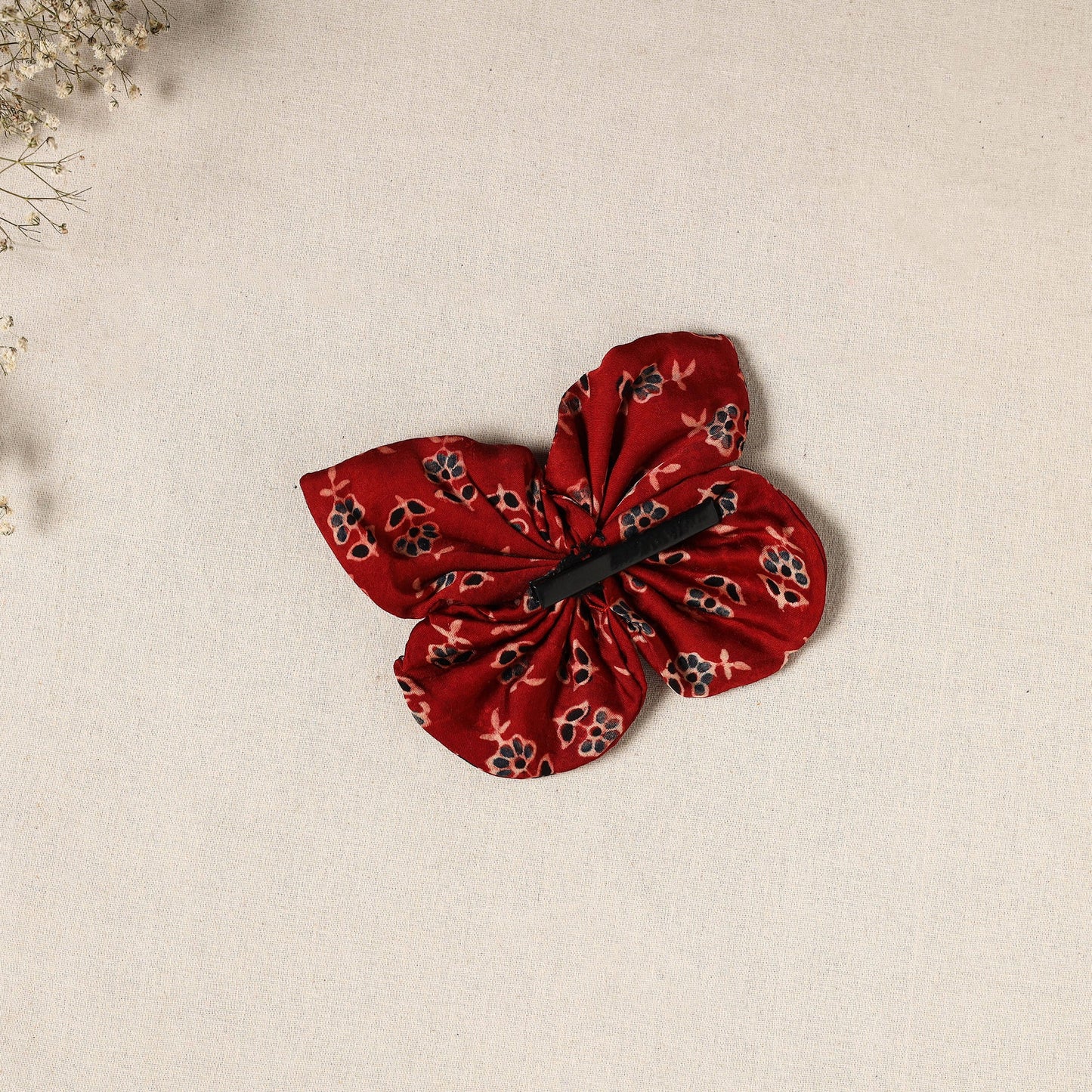  Handmade Fabric Butterfly Hair Clip 
