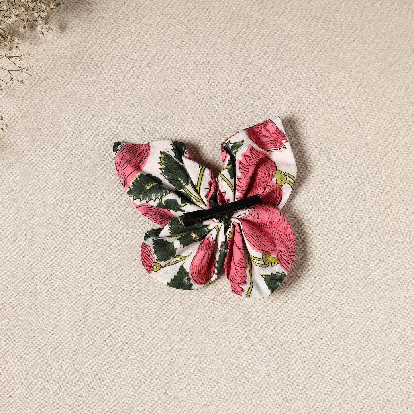  Handmade Fabric Butterfly Hair Clip 