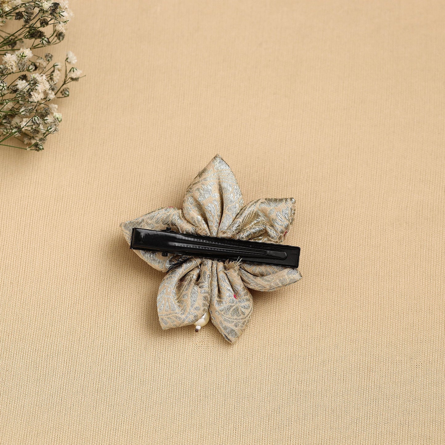  Handmade Fabric Flower Hair Clip Online in India