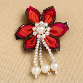  Handmade Fabric Flower Hair Clip Online in India