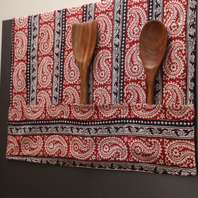 Handmade fridge top cover with multiple pockets 02