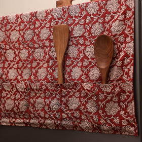 Handmade fridge top cover with multiple pockets 03