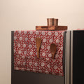Handmade fridge top cover with multiple pockets 03