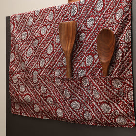 Handmade fridge top cover with multiple pockets 06