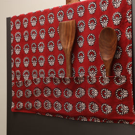 Handmade fridge top cover with multiple pockets 07