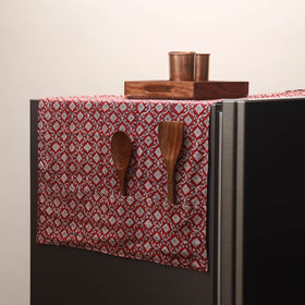 Handmade fridge top cover with multiple pockets 112
