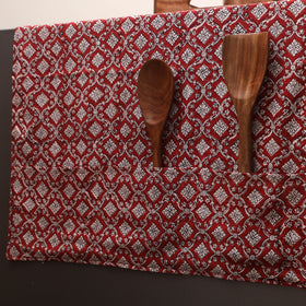 Handmade fridge top cover with multiple pockets 112
