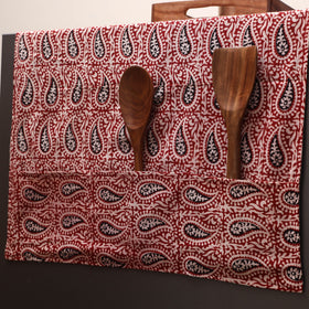 Handmade fridge top cover with multiple pockets 116