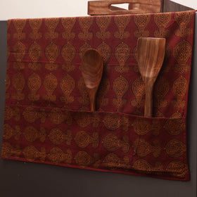 Handmade fridge top cover with multiple pockets 117