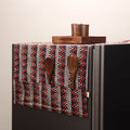 Handmade fridge top cover with multiple pockets 123