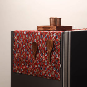 Handmade fridge top cover with multiple pockets 129