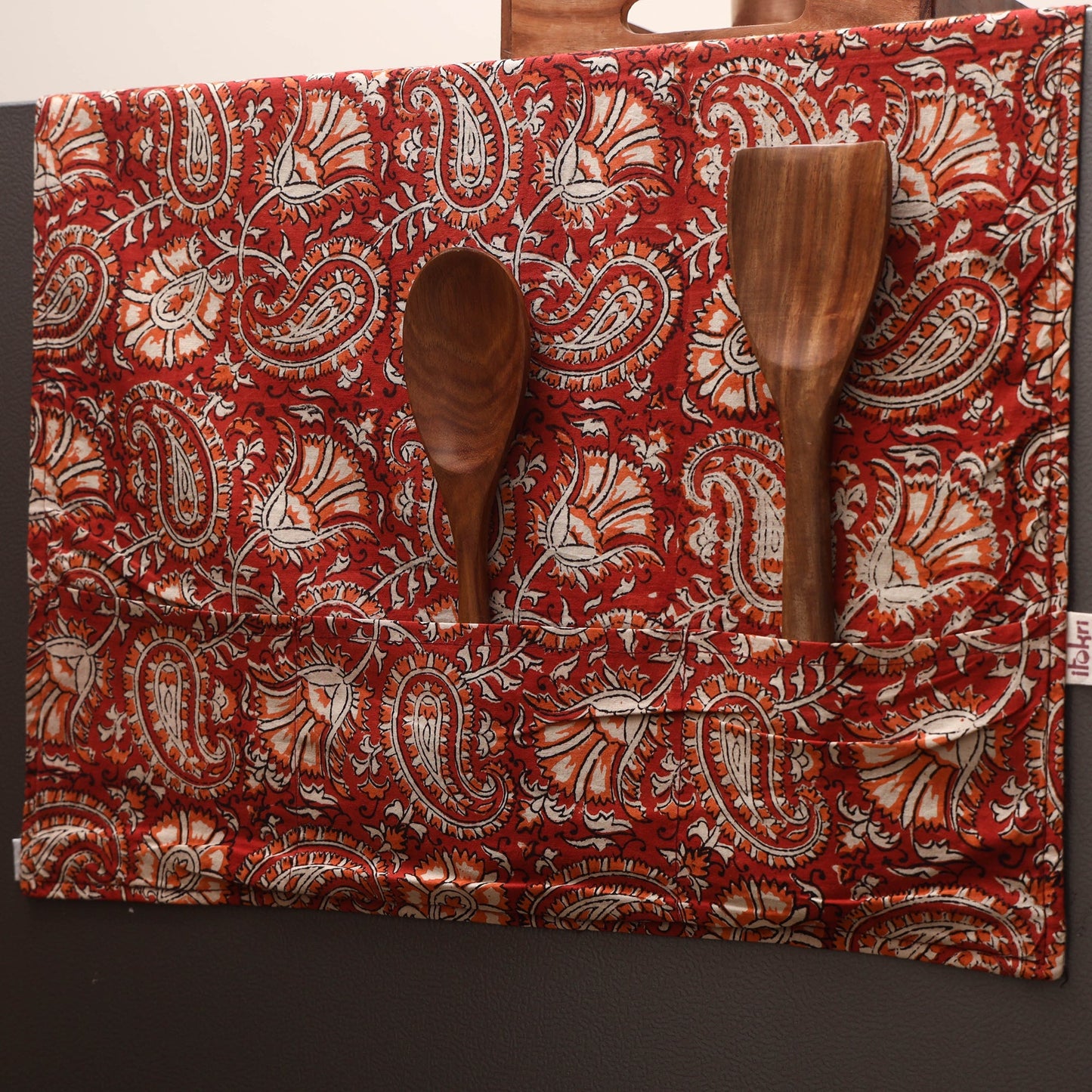 Handmade fridge top cover with multiple pockets 137