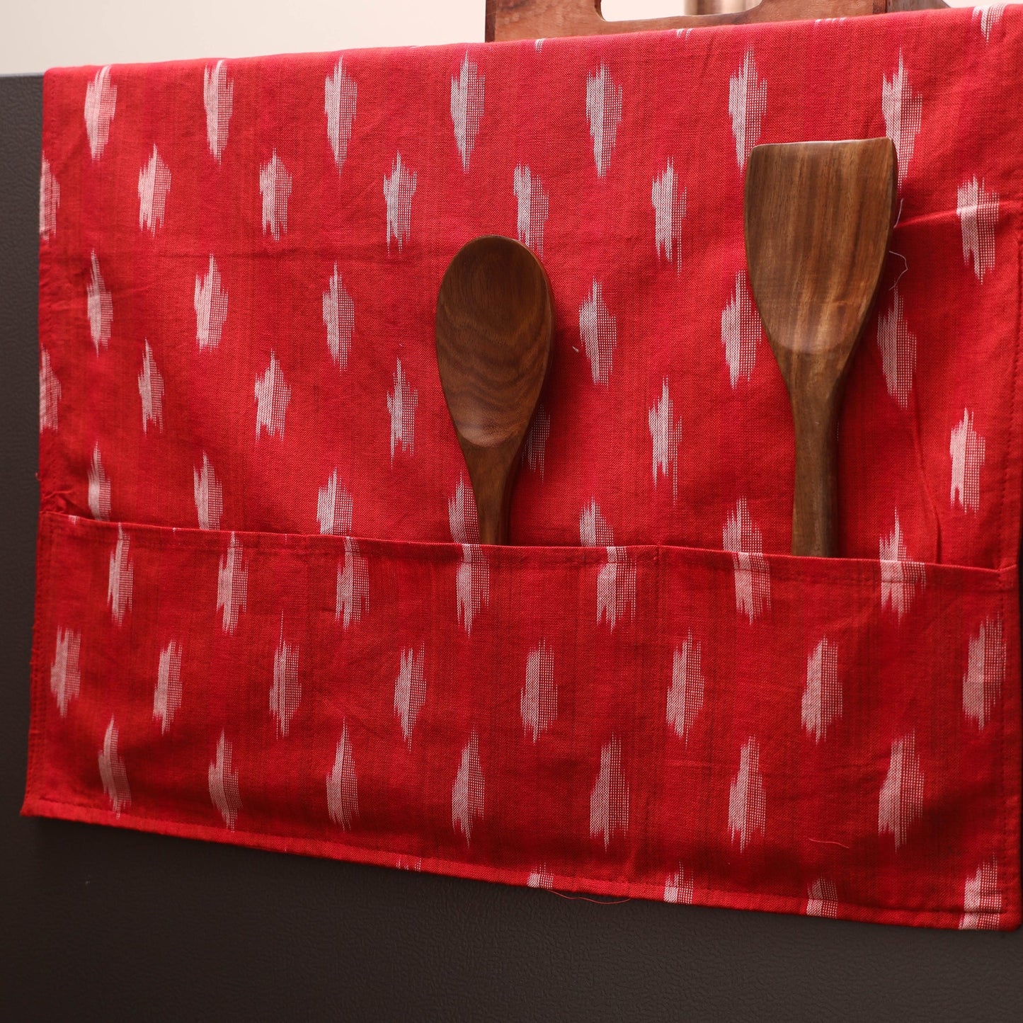 Handmade fridge top cover with multiple pockets 16
