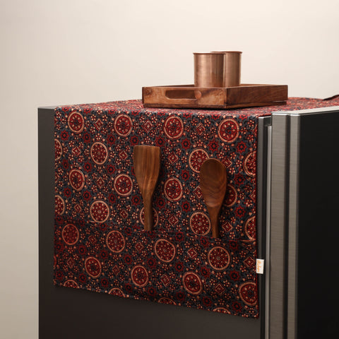 Handmade fridge top cover with multiple pockets 21