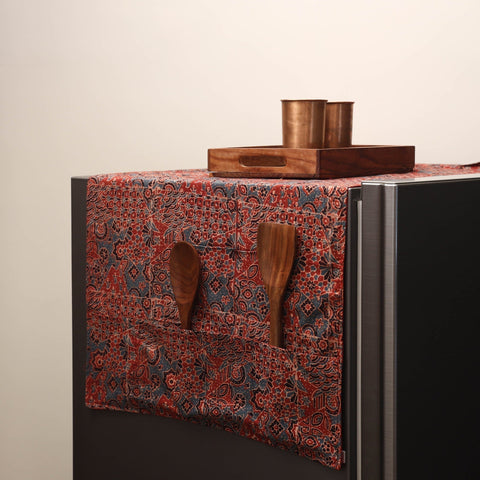 Handmade fridge top cover with multiple pockets 25