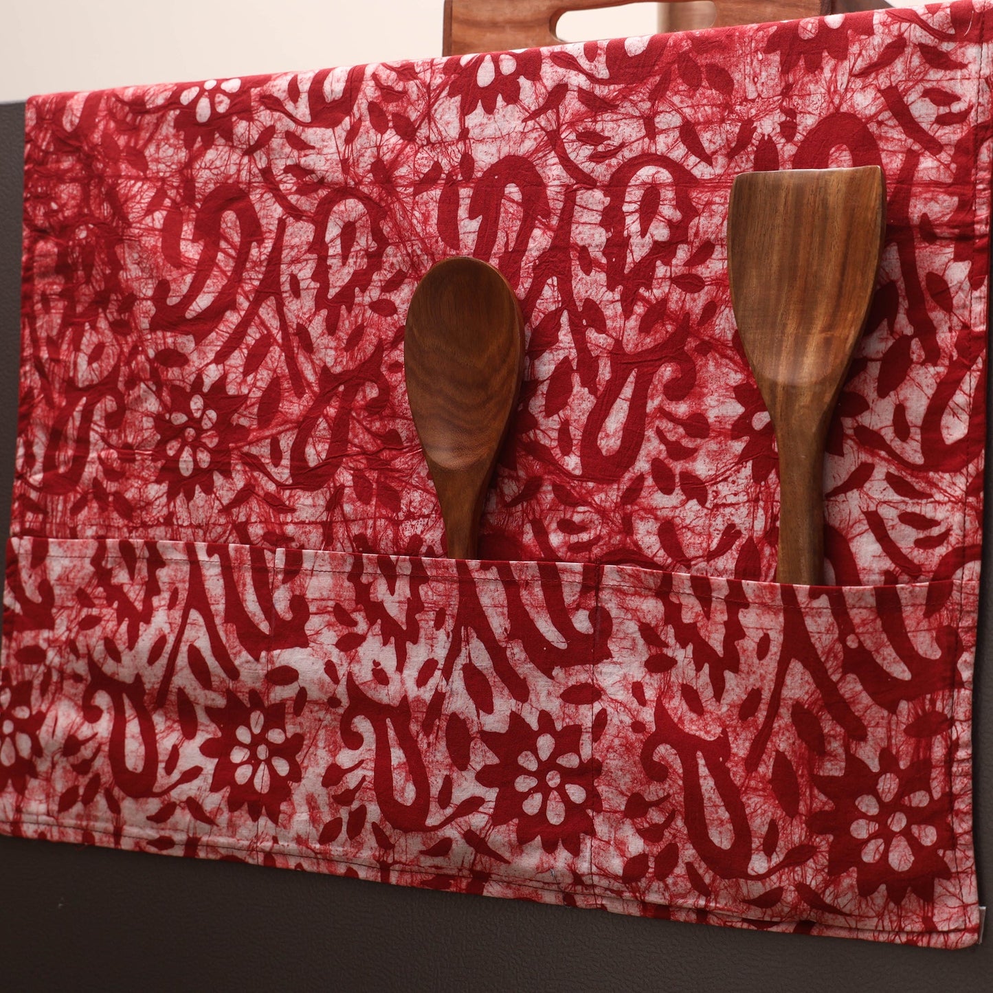 Handmade fridge top cover with multiple pockets 26