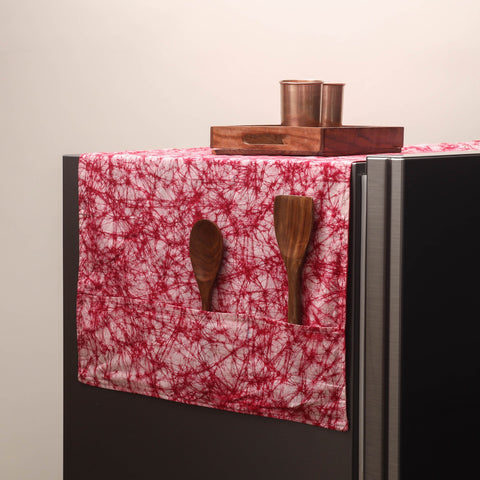 Handmade fridge top cover with multiple pockets 27