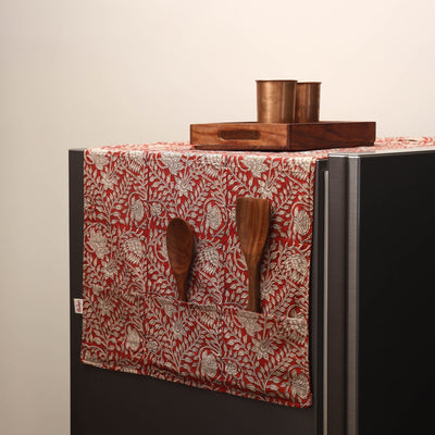 Handmade fridge top cover with multiple pockets 37