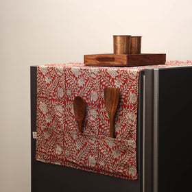 Handmade fridge top cover with multiple pockets 37