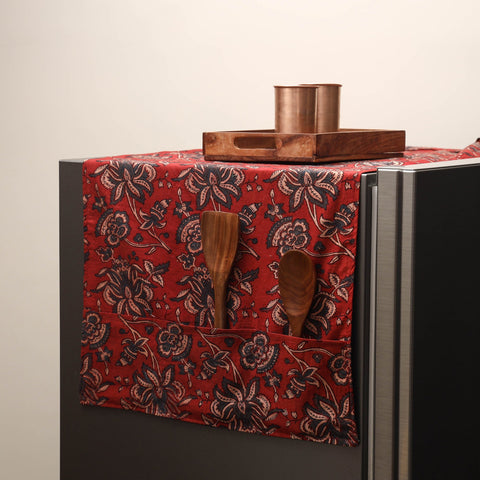 Handmade fridge top cover with multiple pockets 38