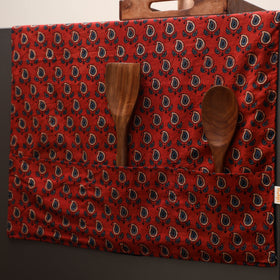 Handmade fridge top cover with multiple pockets 40