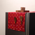 Handmade fridge top cover with multiple pockets 68