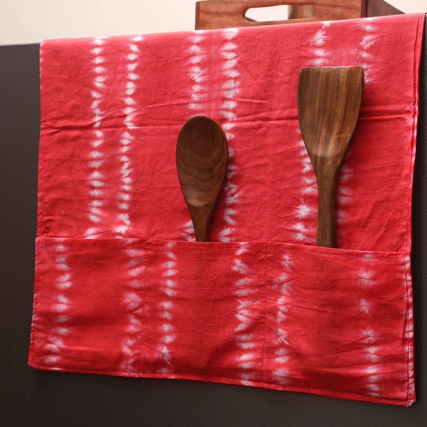 Handmade fridge top cover with multiple pockets 98