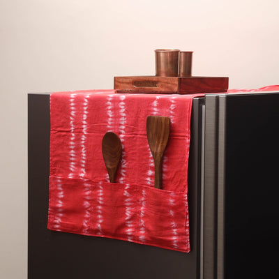Handmade fridge top cover with multiple pockets 98