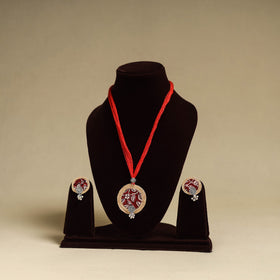 Buy Handmade GS Jute Fabart Necklace Set Online