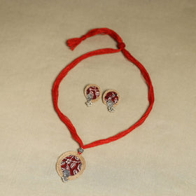 Buy Handmade GS Jute Fabart Necklace Set Online